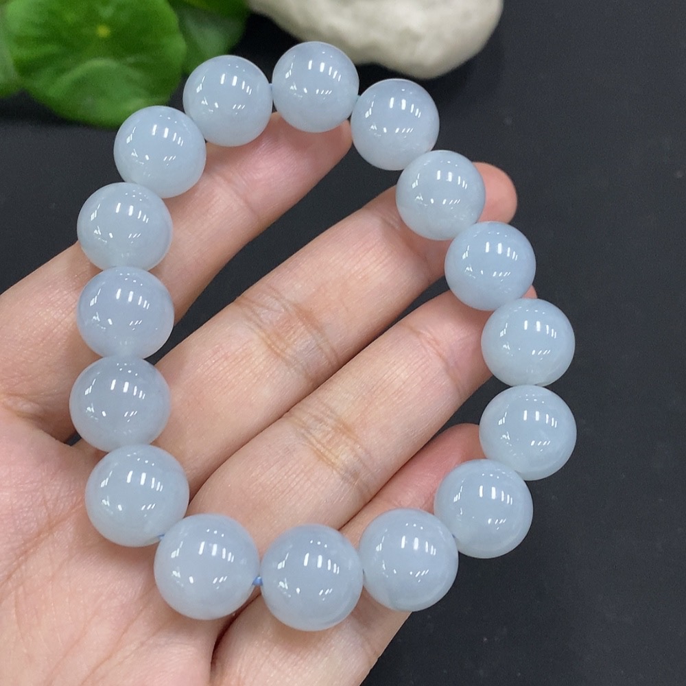 F35125674 Jadeite Beaded Necklace Approx. 12.6mm Total Weight Approx. 56g