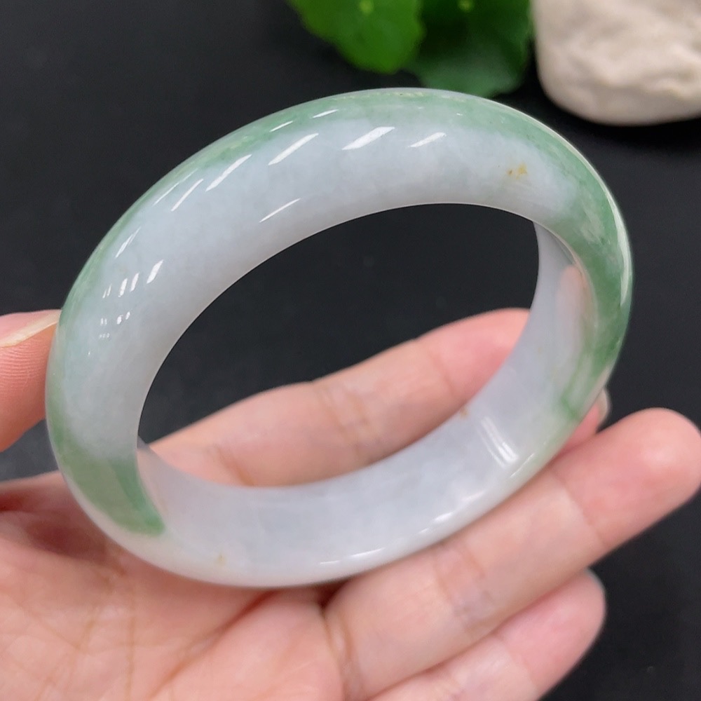 F30548136 Jadeite Round Bracelet Size 58.5 Total Weight Approx. 75.5g