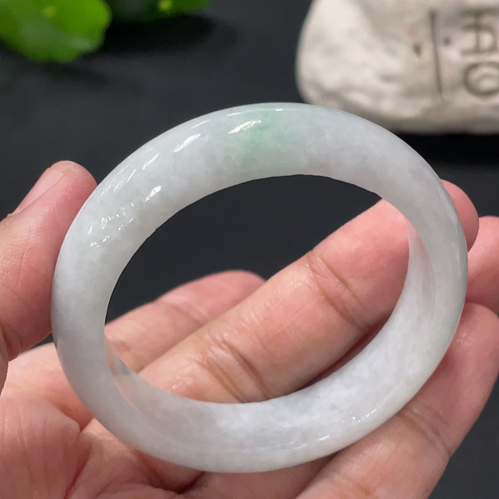 F32722012 Jadeite Round Bracelet Total Weight Approx.34g Containing Other Mineral Components Size 45.2
