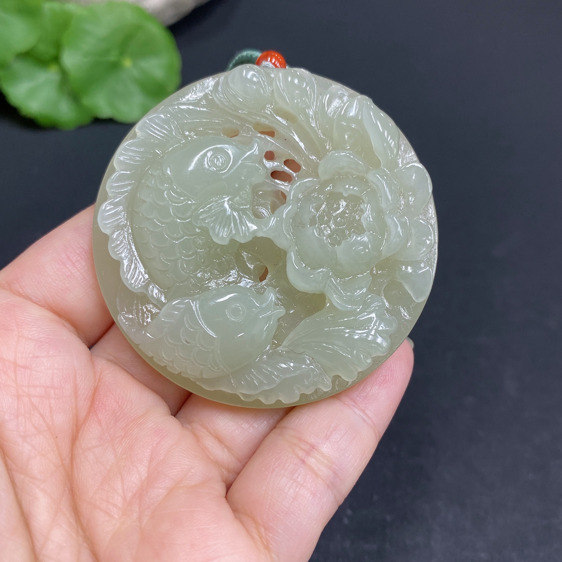 H33878869 Hetian Jade Pendant - Abundant Year After Year