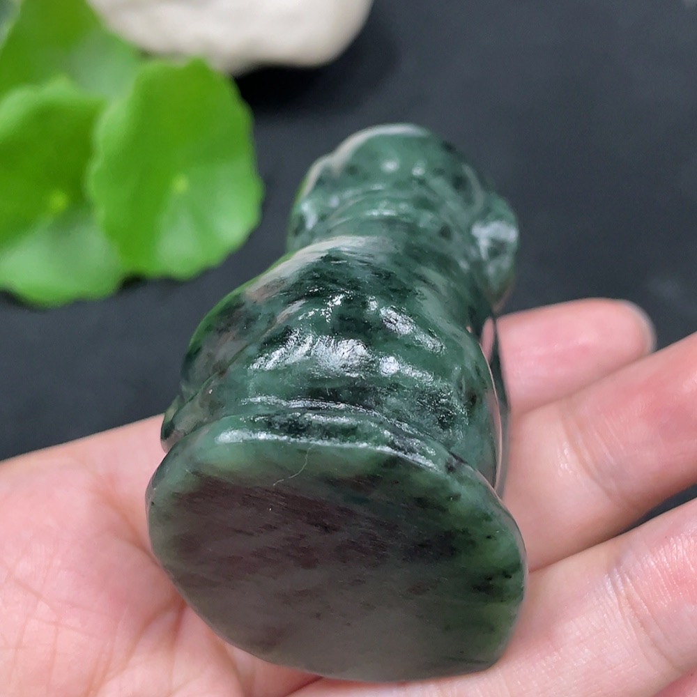 H30562096 Hetian Jade Ornament - Prosperity (Total weight: approx. 116.1g)