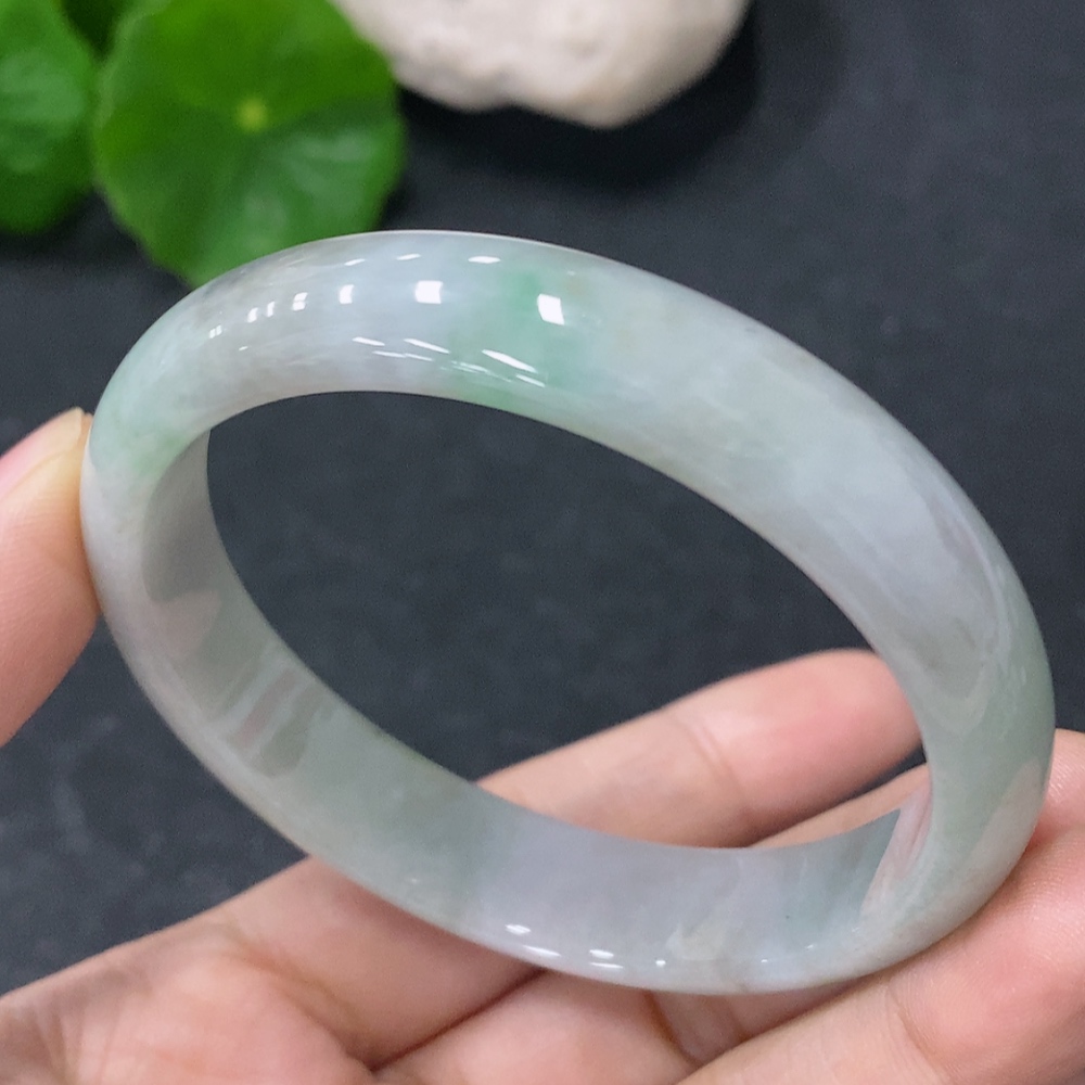 F33912760 Jadeite Round Bangle Size 52.5mm Total Weight Approx. 35g