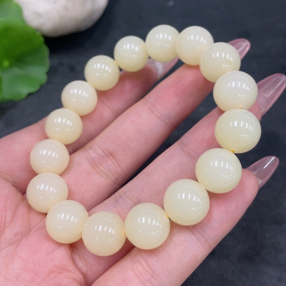 H33926061 Hetian Jade Bracelet, Approx. 11.3mm, Total Weight Approx. 39.1g