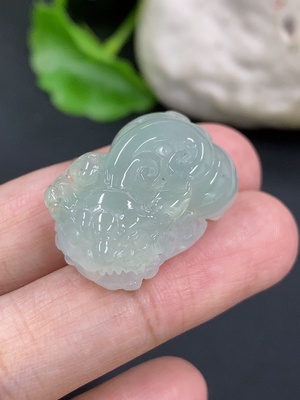 F46597696 翡翠貔貅挂件 货品总重约9.17g