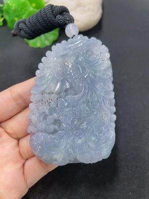 F46550183 翡翠挂件凤凰 货品总约重 含绳80g