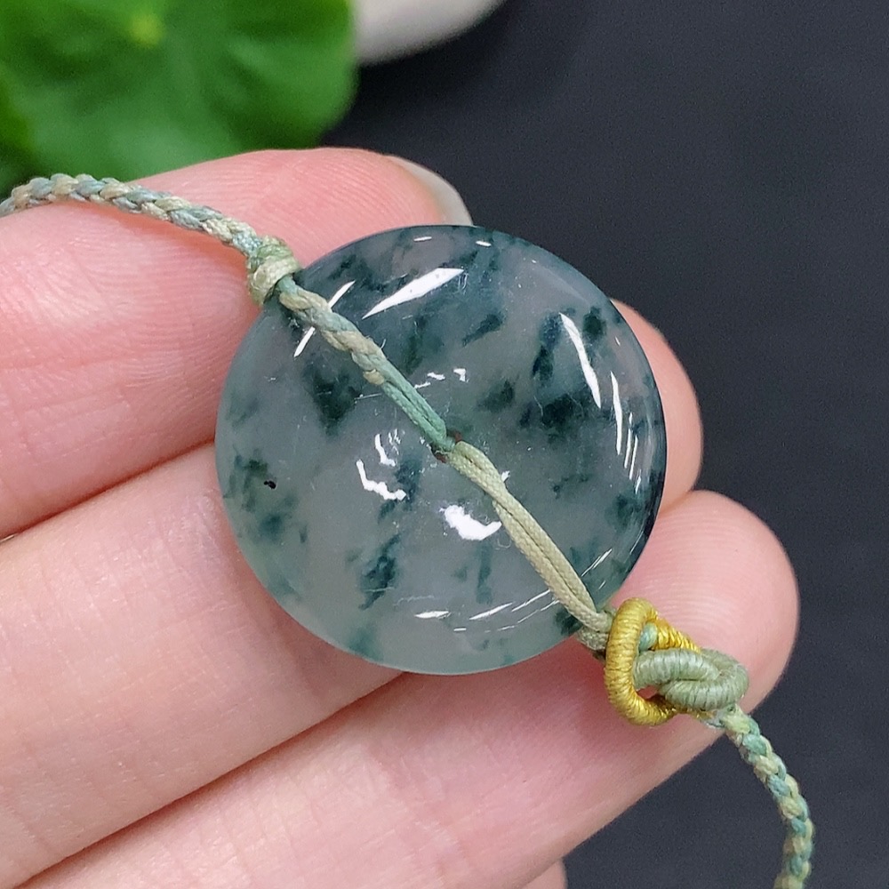 F33941841 Jadeite Safety Buckle Bracelet, Total Weight Approx. 5.2g