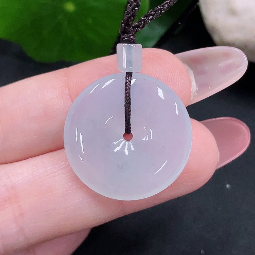 F34033518 Jadeite Peace Knot Pendant Total Weight Approximately 5g (Including Cord Weight)