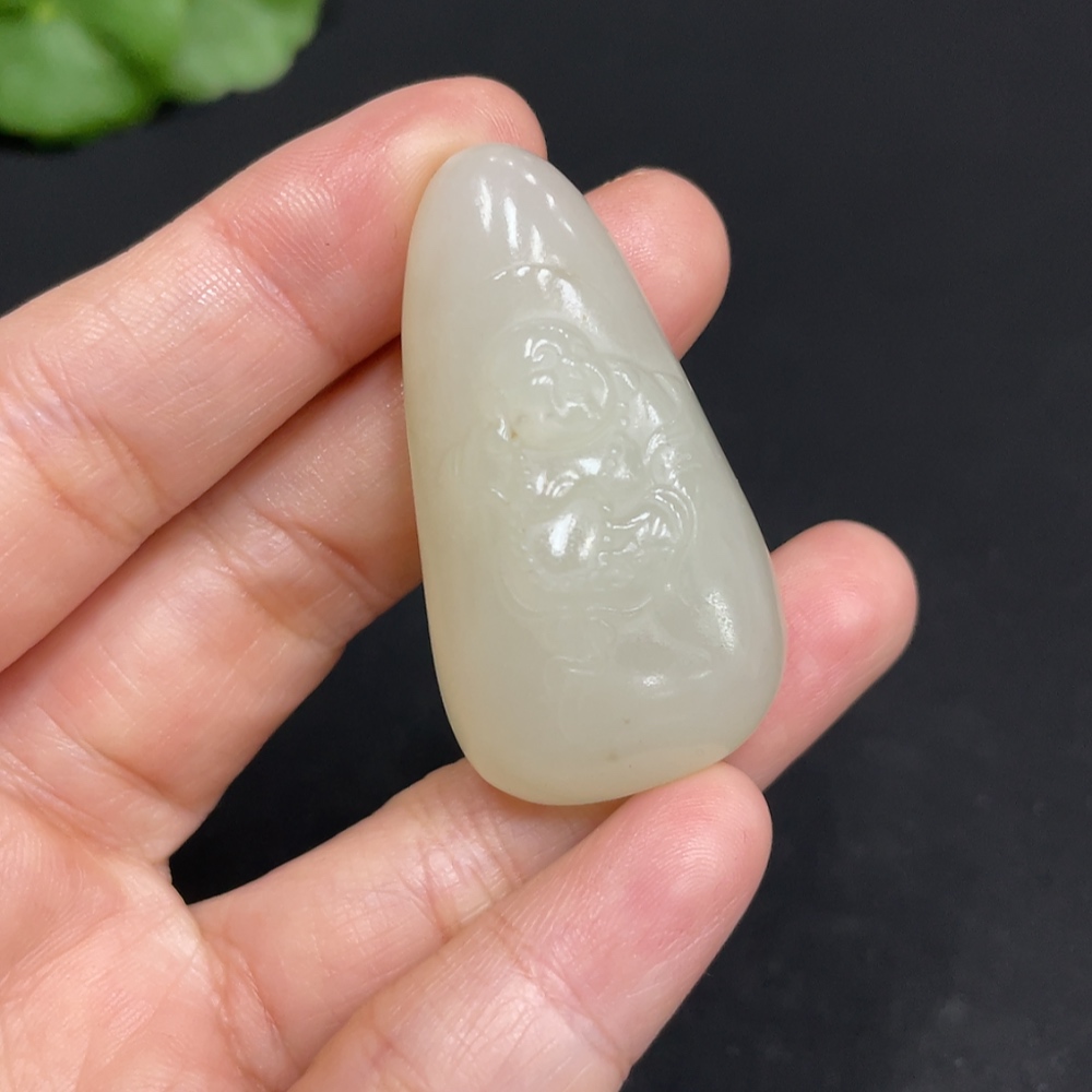 H34051785 Hetian Jade Pendant - Buddha Figure, Total Weight Approx. 21g