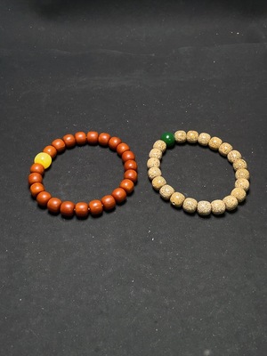 W36230605 Monkey Head Bracelet + Star and Moon Bodhi Bracelet Sell as a Lot