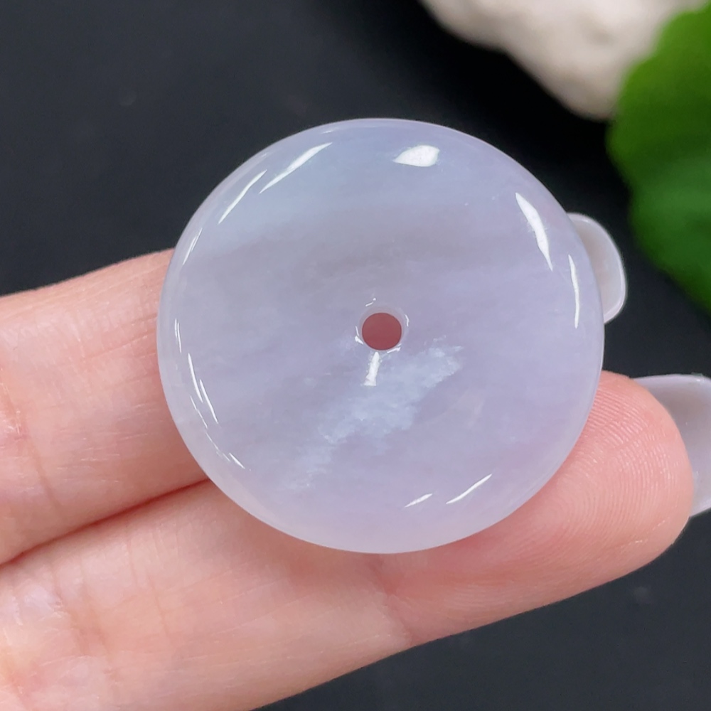 F27138441 Jadeite Pendant Peace Buckle Total Weight Approx. 8.2g