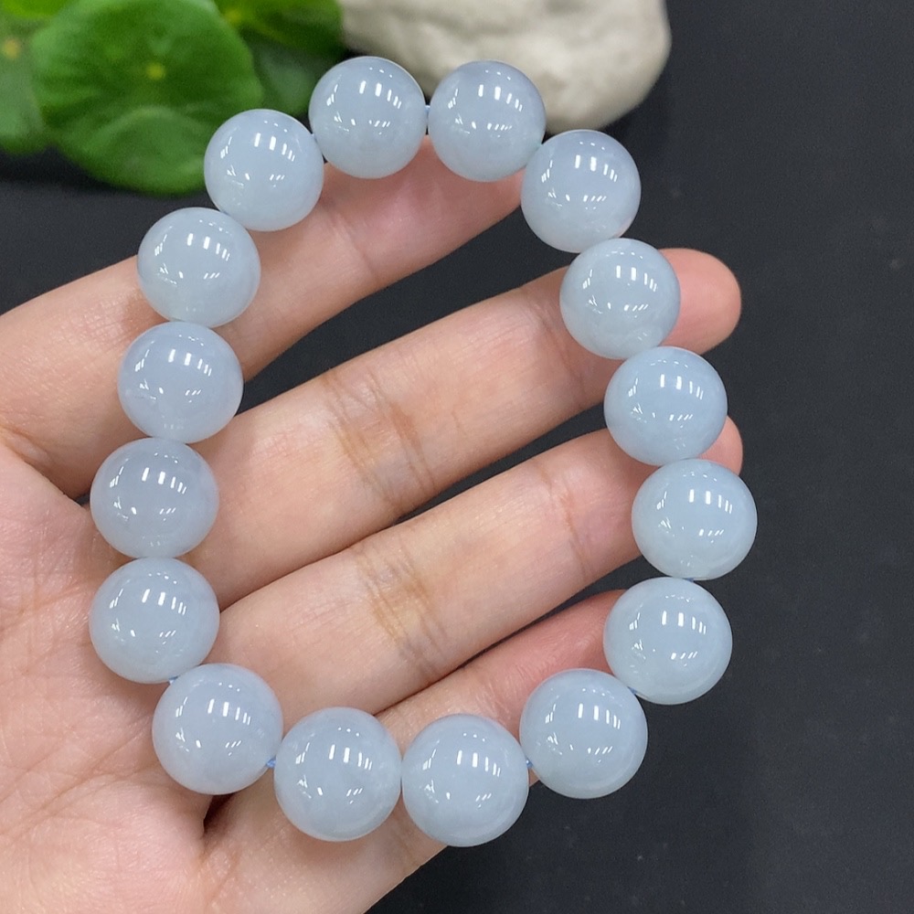 F35125674 Jadeite Beaded Necklace Approx. 12.6mm Total Weight Approx. 56g