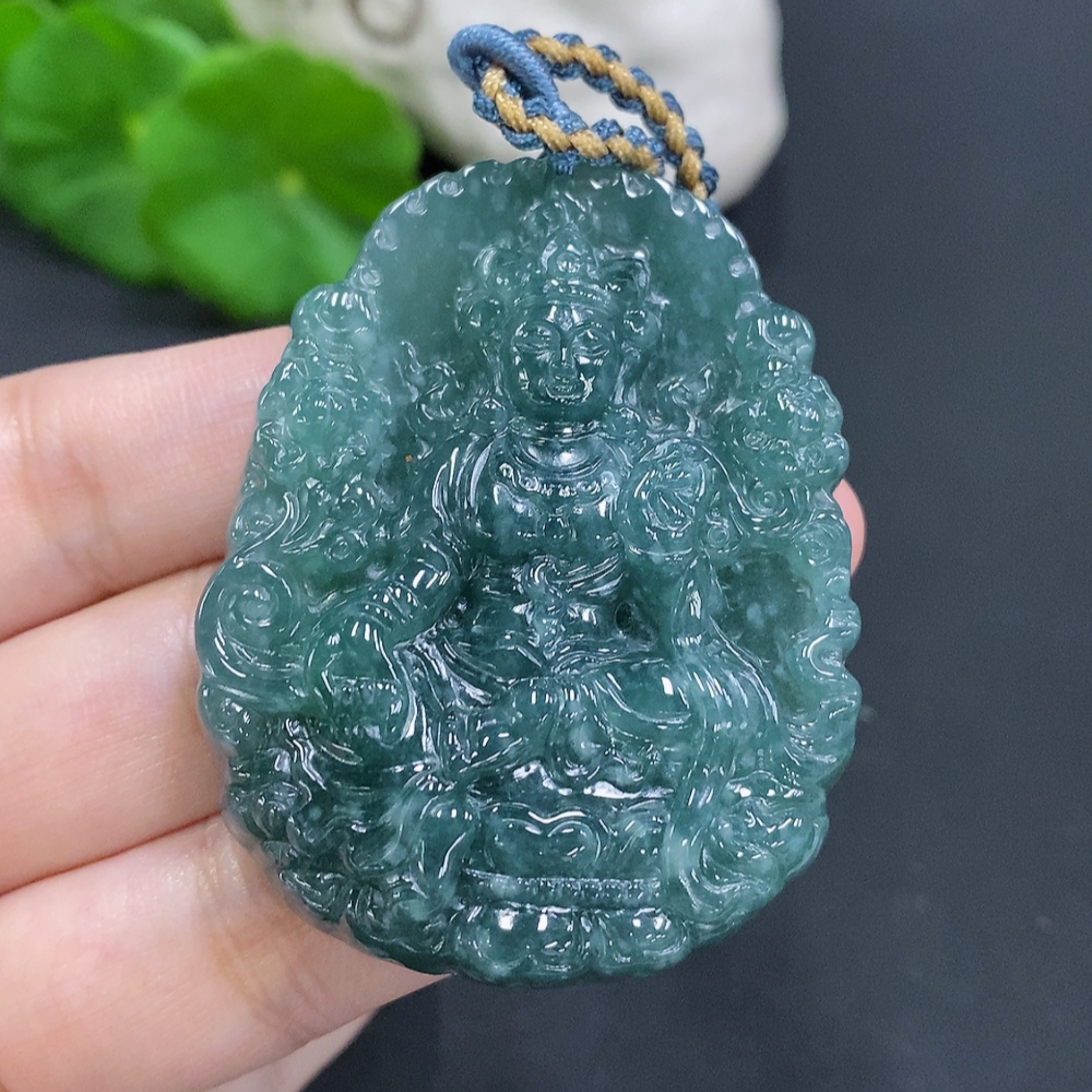 F29390818 JadeitePendant, Total Weight Including Rope Approximately 46.9g