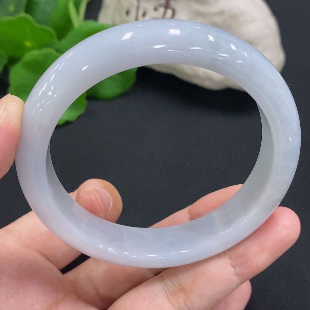 F31686458 Jadeite Round Bangle, Inner Diameter 58.9, Total Weight Approx. 64.6g
