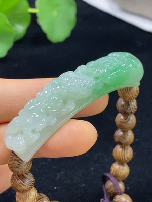 F35134620 Jadeite Hand Plaque Total Weight Approx. 21.65g