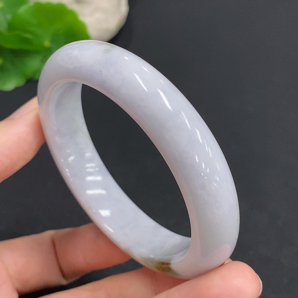 F32808220 Jadeite Round Bangle Total Weight Approx. 56g Size 53
