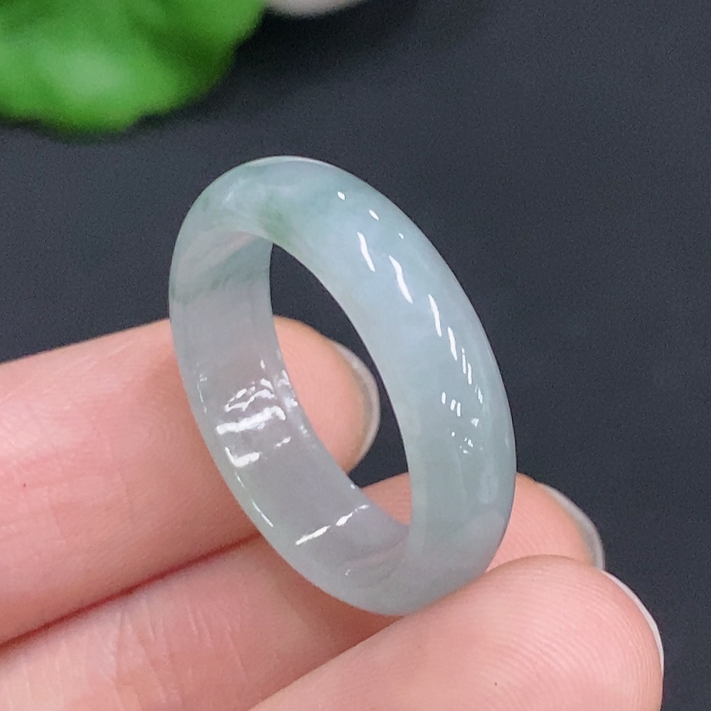 F32807277 Jadeite Ring, Total Weight Approx. 3.1g, Size 20