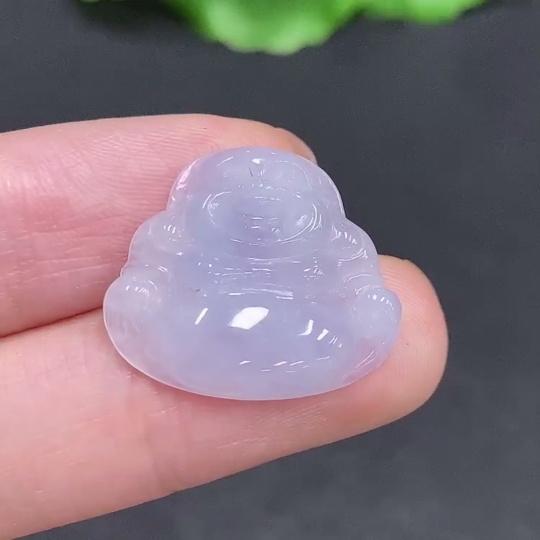 F35078795 Jadeite Buddha Pendant, Total Weight Approximately 2.5g