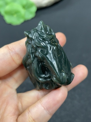 H41905250 和田玉马扳指    圈口29     货品总重约32.6g