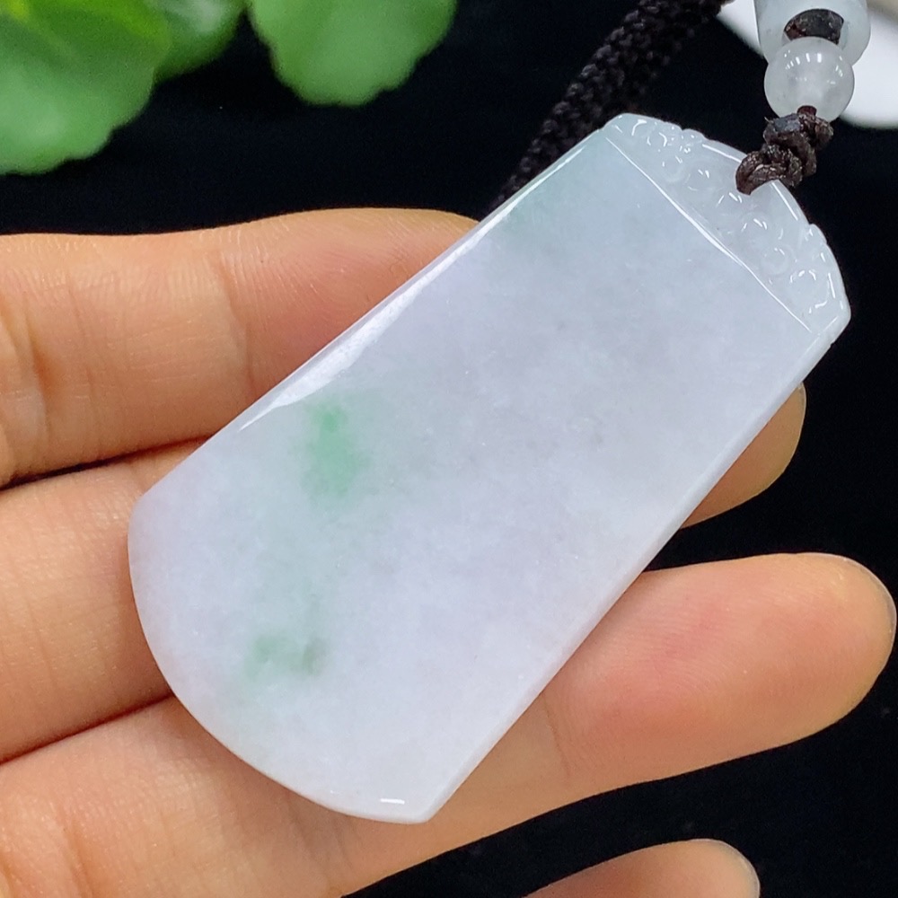 F35094735 Jadeite Plain Pendant with Non-Grade A Beads Including Rope Total Weight Approx. 22.8g