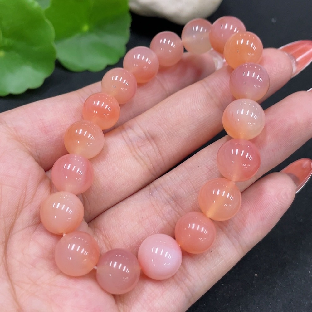 H34026649 Yanyuan Agate Bracelet approx.9.7mm total weight approx.26.1g