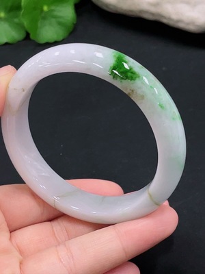 F25850131 Jadeite Round Bangle, Size 55, Total Weight Approx. 55.44g