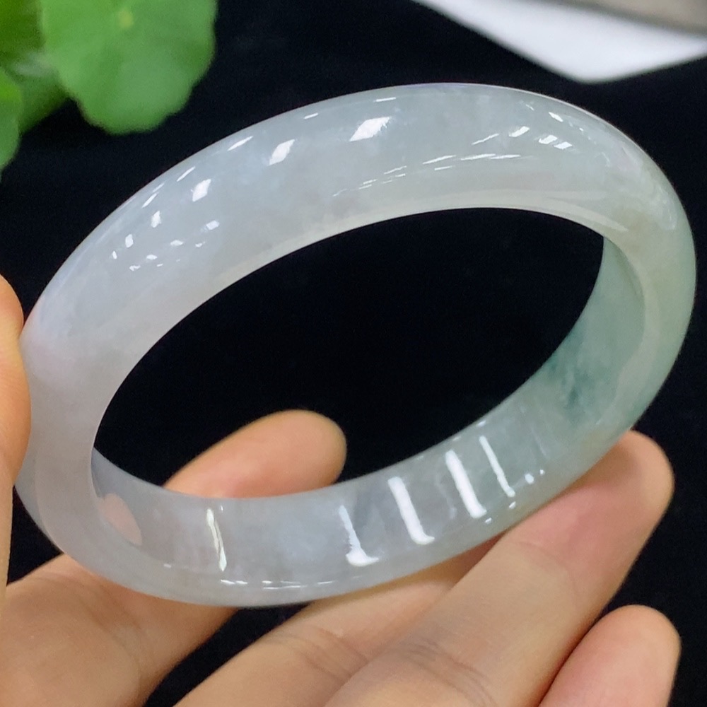 F35094298 Jadeite Regular Round Bangle Size 57.6 Total Weight Approx. 53.27g