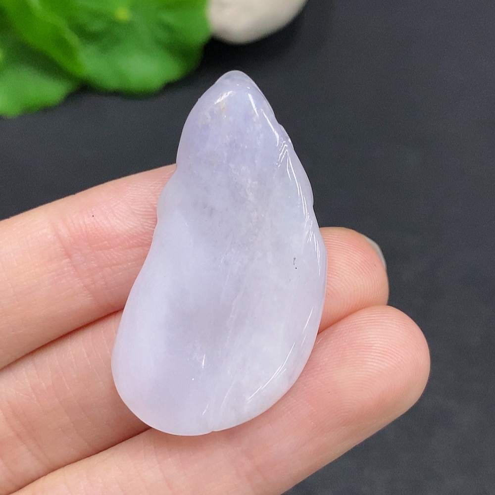 F33908130 Jadeite Blossom of Wealth and Honor Pendant Total Weight Approximately 9g