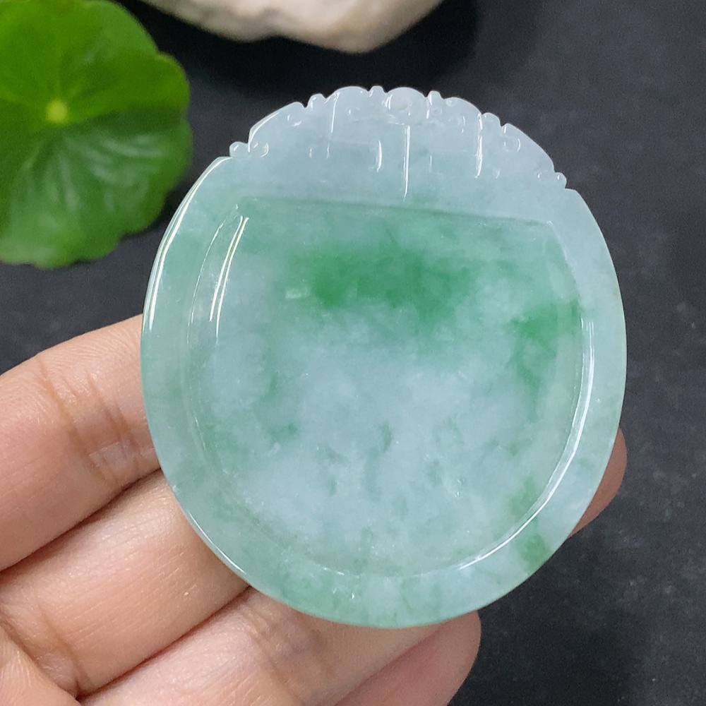 F33888261 Jadeite Landscape Pendant Total Weight Approx. 33.85g