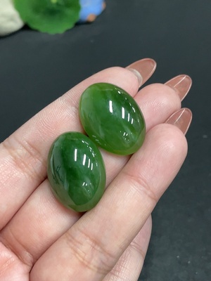 H34011263 Hetian Jade Jasper Cabochon