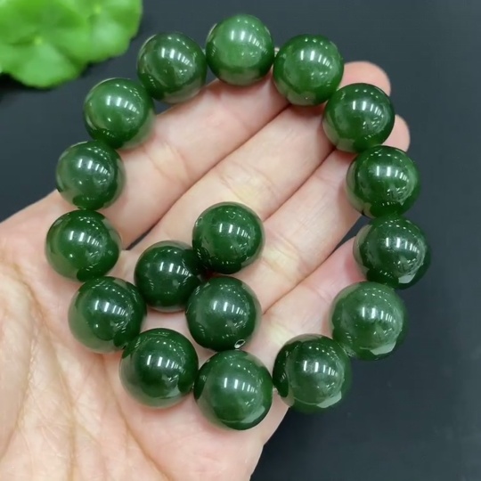 H27126932 Hetian Jade Bracelet    Approx. 13.2mm    Total Weight Approx. 64.1g