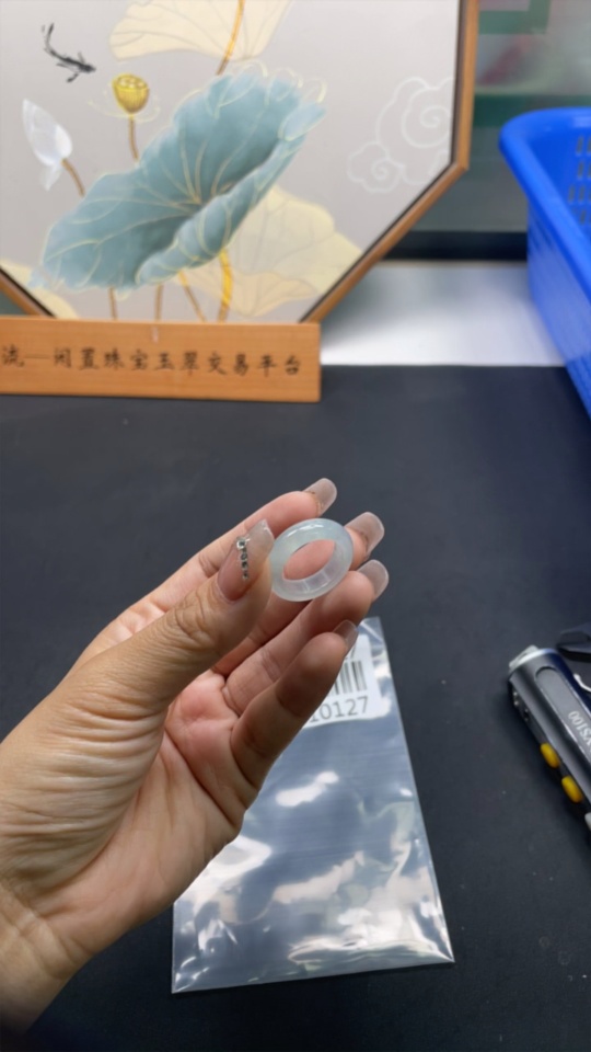 F27110127 Jadeite Ring Size 13 Total Weight About 4g