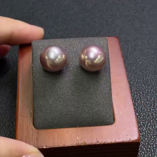 C28222921 Pearl Earrings 18K Gold Setting Total Weight Approx. 5.15g Size 11.9mm