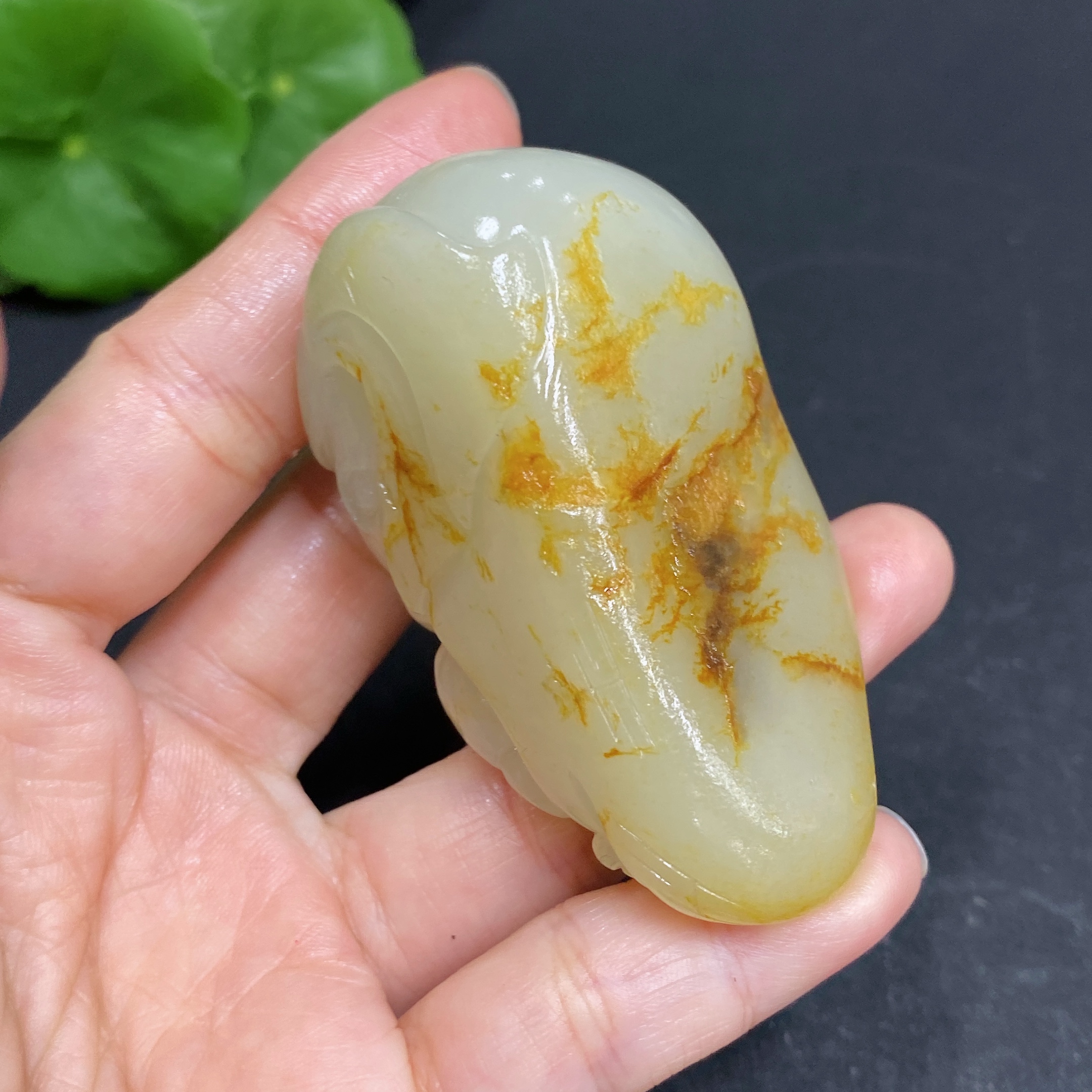H34969436 Hetian Jade Pendant, Elephant, Total Weight Approx. 84.7g, Undetermined Skin Color Origin