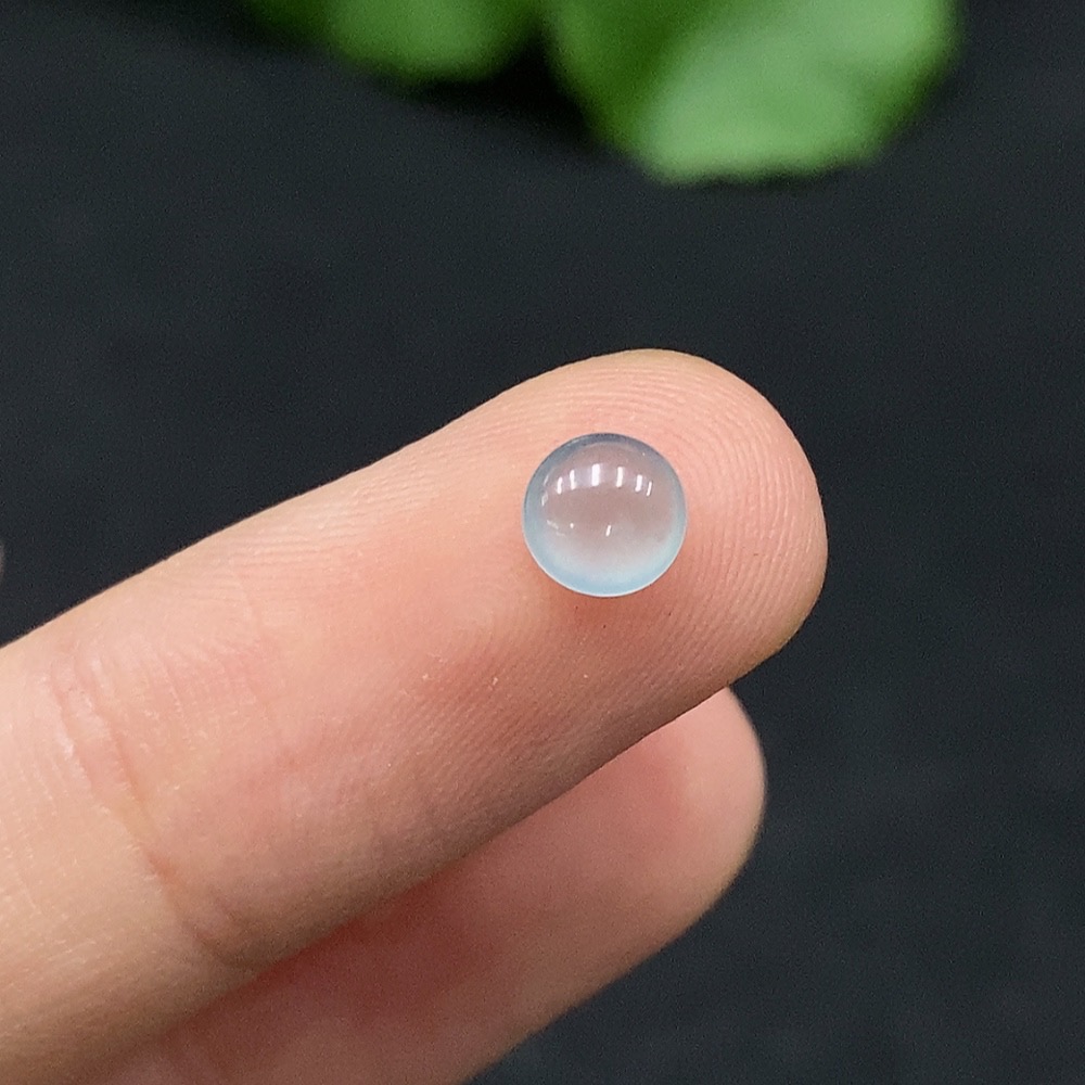 F30514971 Emerald Cabochon Inlay Piece, Total Weight Approx. 0.13g