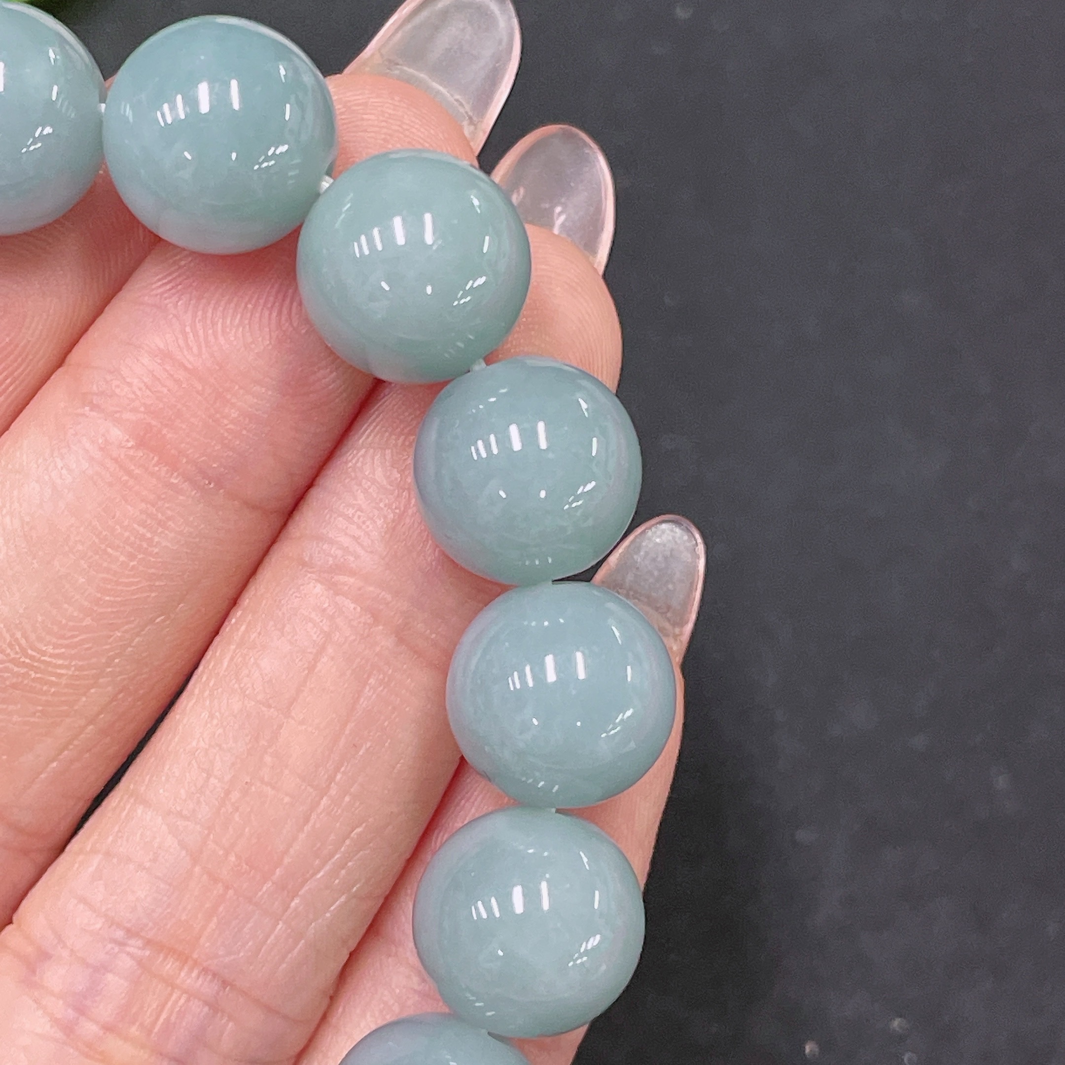 F34046544 Jadeite bracelet, approx. 11.8mm, total weight approx. 48.09g