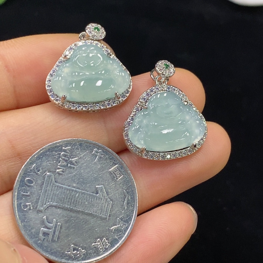 F33929055 Jadeite Inlaid Pendant Non-Gold
