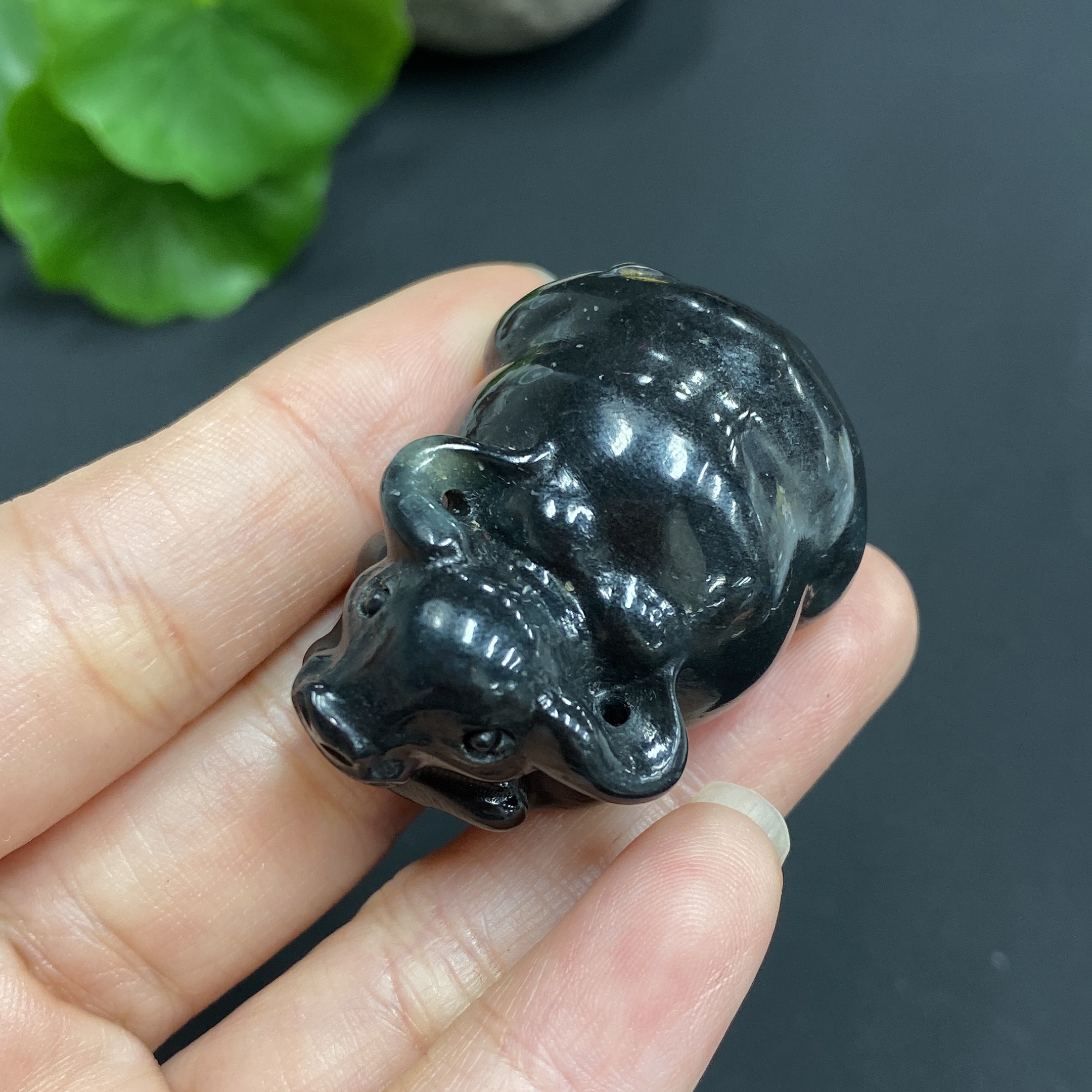 H16767785 Hetian Jade Pendant    Ox    Total Weight Approx. 31.6g