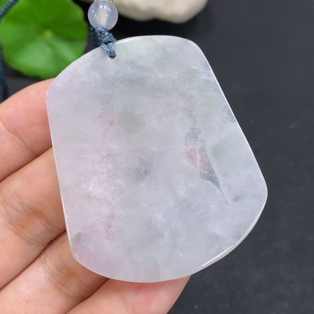 F28288904 JadeiteSamantabhadra Pendant Total Weight Including Rope Approx. 16.5g