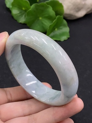 F33895629 Jadeite Round Bangle Size 55.5 Total Weight Approx. 72.75g