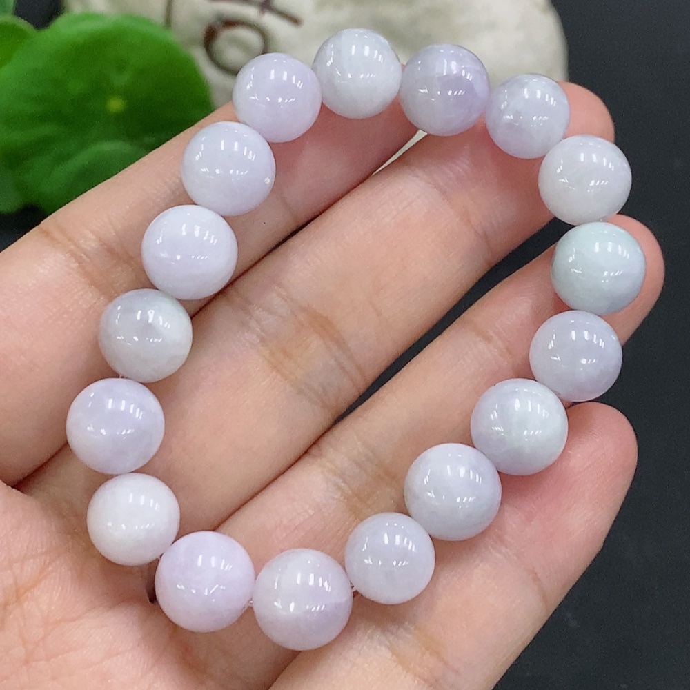 F33825991 Jadeite Bead Necklace Approx. 9.5mm Total Weight Approx. 24.8g