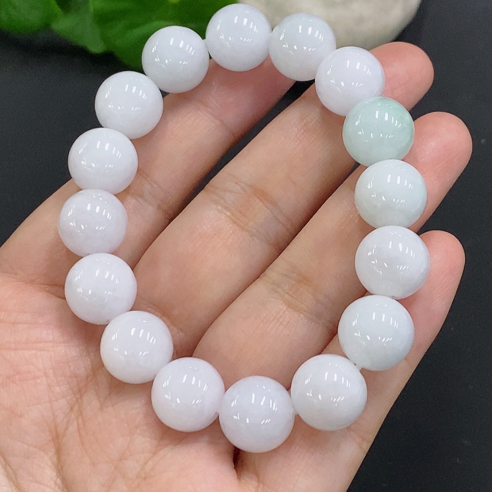 F32824642 Jadeite Bead Necklace approximately 11.8mm with total weight about 46.5g