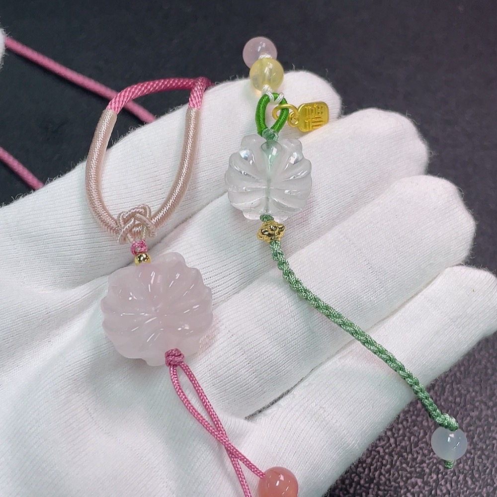 C33852090 Crystal Necklace Non-Gold Total Weight Approx. 13.46g With Rope Wholesale Lot