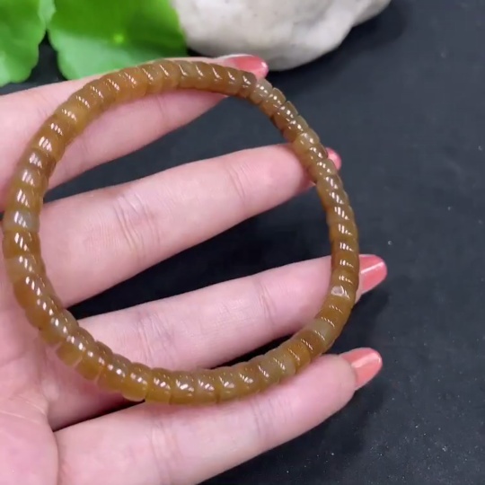 H35084222 Hetian Jade Bracelet Approx. 5.7mm Beads Total Weight Approx. 14.3g