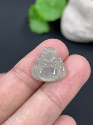 F41927586 翡翠挂件佛公 货品总约重1.11g