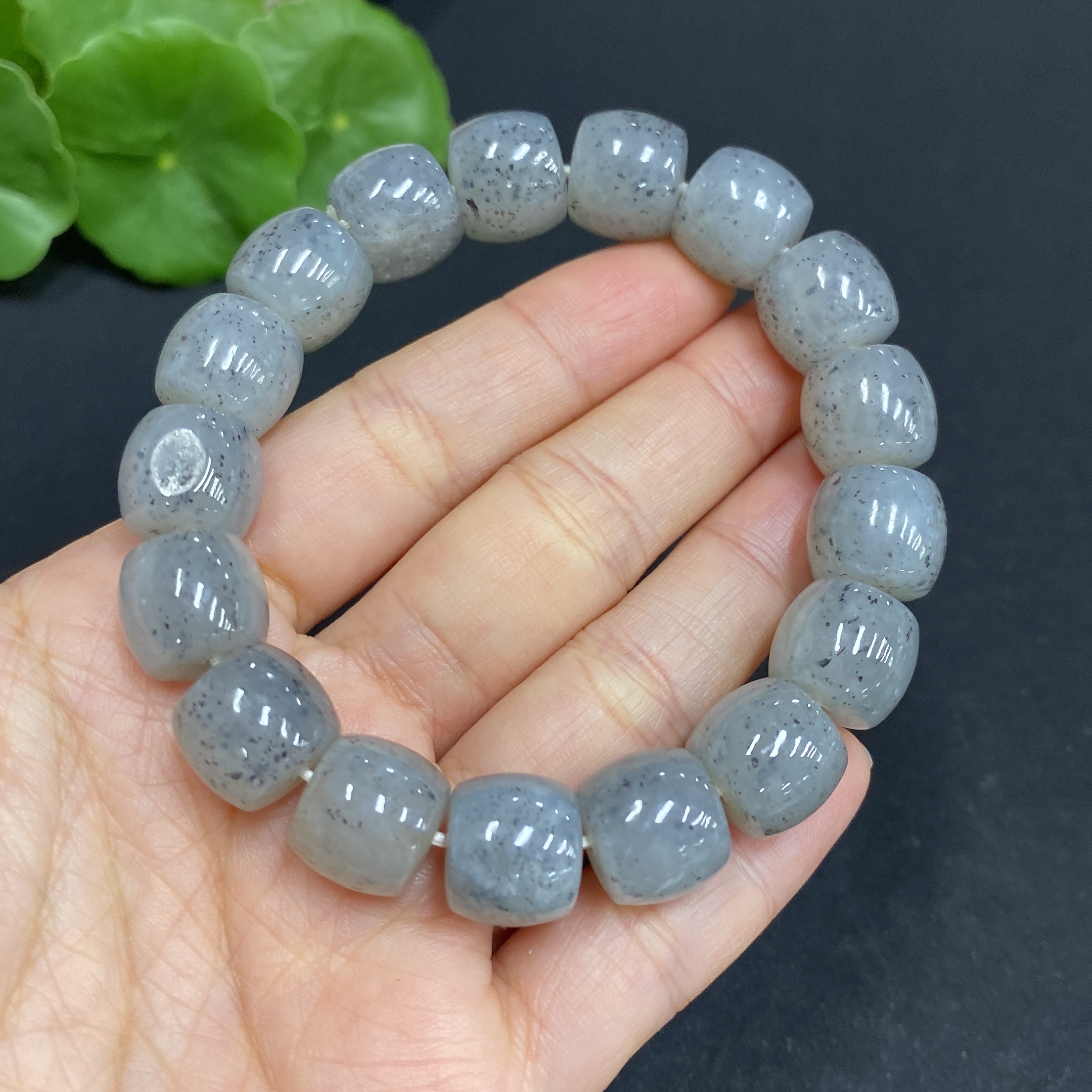 H31666989 Hetian Jade Bracelet, Approx. 11.8mm, Total Weight Approx. 52.5g