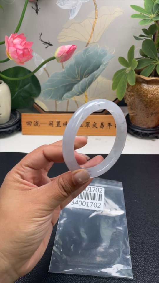 F34001702 Jadeite Round Bracelet Size 65 Total Weight Approx. 69.3g