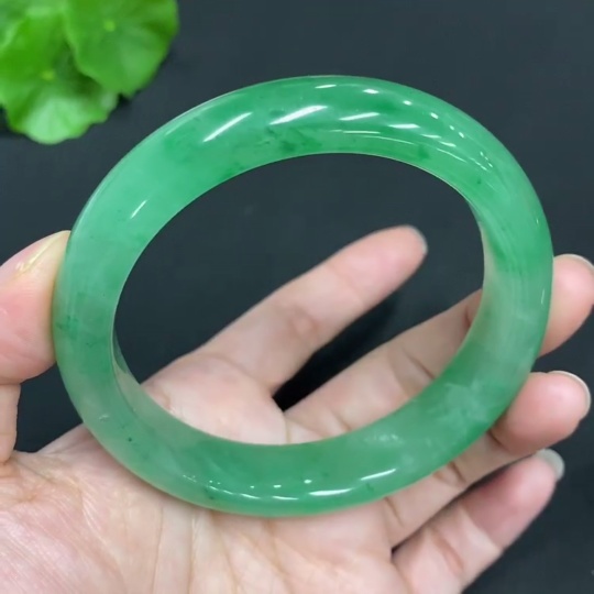 H22527032 Dulong Jade Round Bracelet Size 58.2 Total Weight Approx. 54.7g
