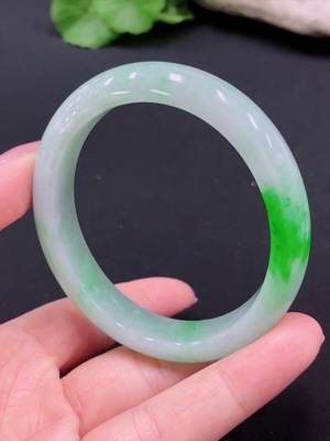 F22553897 Jadeite Noble Consort Bangle Size 56.2 Short Diameter 49.5 Total Weight 49.147g
