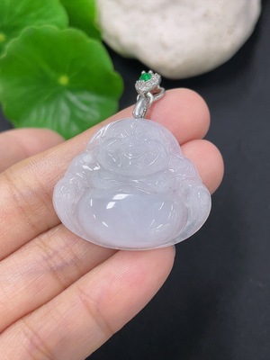 F41935227 翡翠挂件佛公 非金 货品总约重7.59g