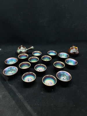 W31590107 Ceramic, complete set, modern tea cups, dimensions as per actual item